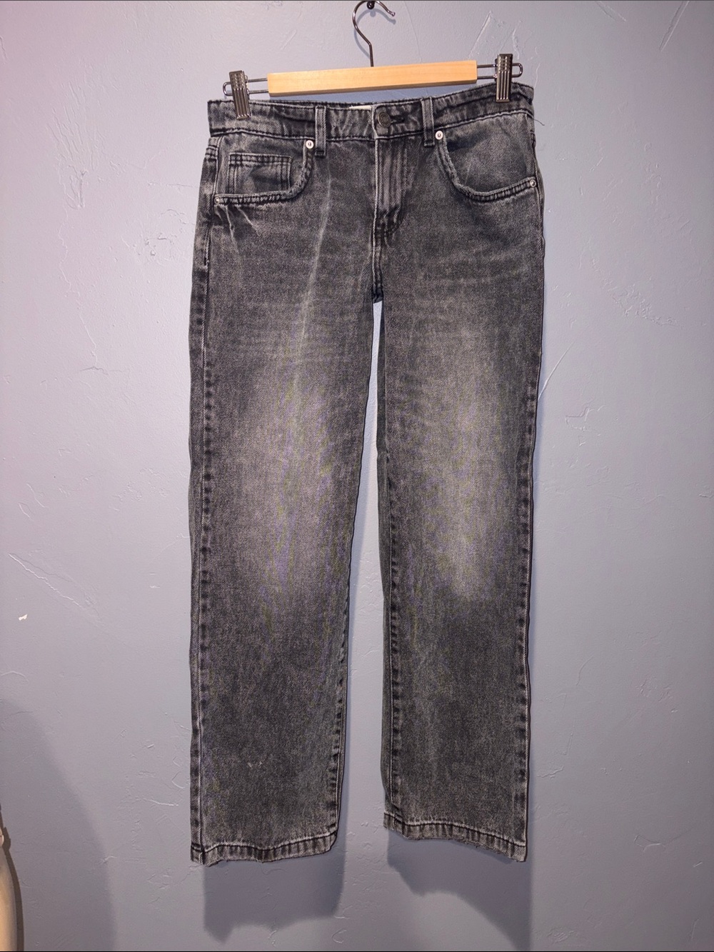 Cotton on gray low rise straight jeans